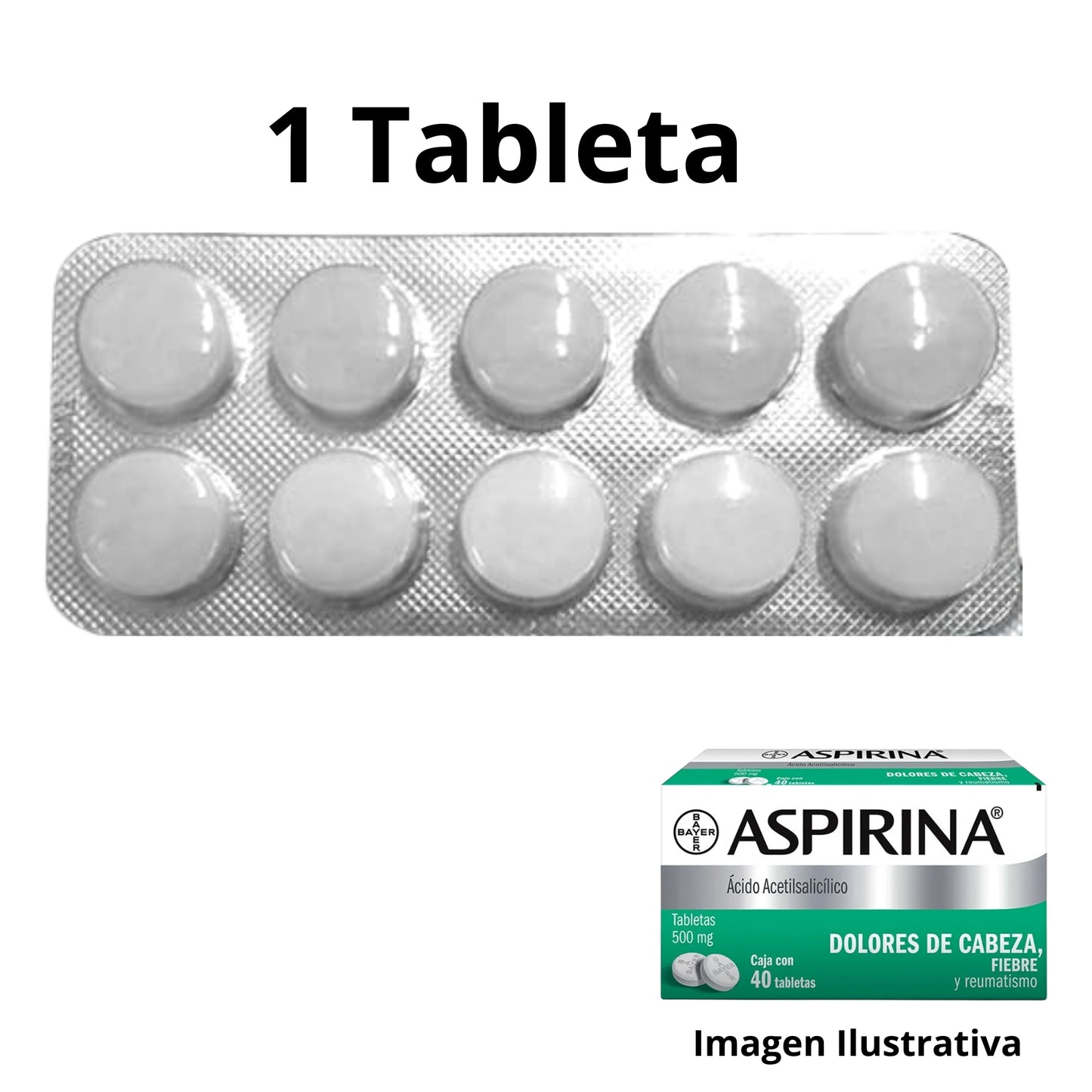 Aspirina 500 mg Tableta