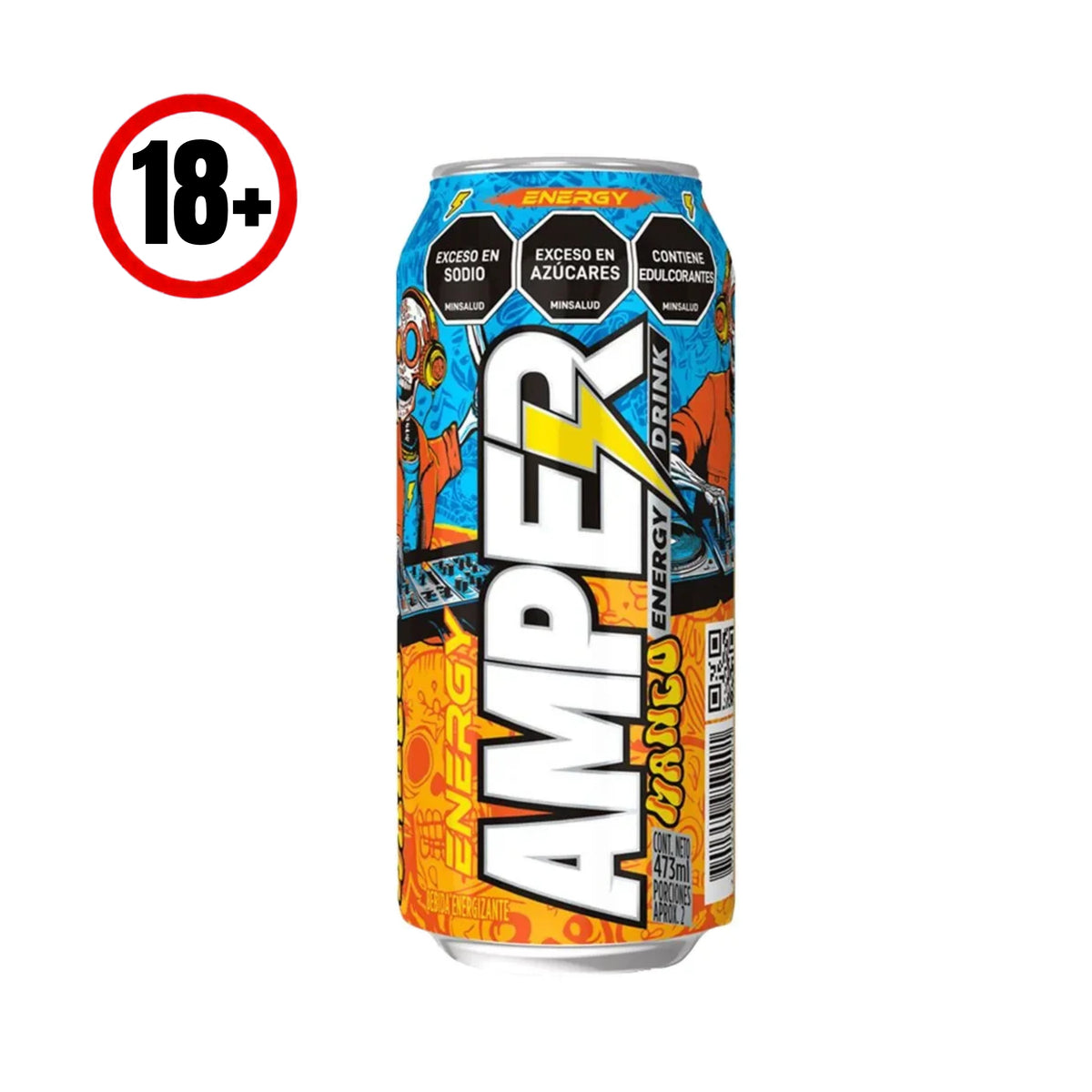 Bebida Energizante Amper Mango Party 473 ml