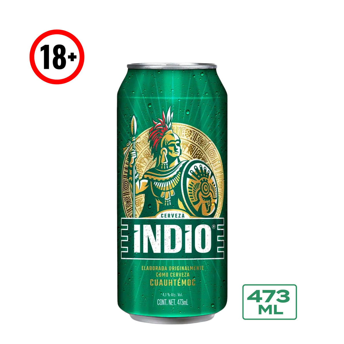 Cerveza Indio Lata 473 ml