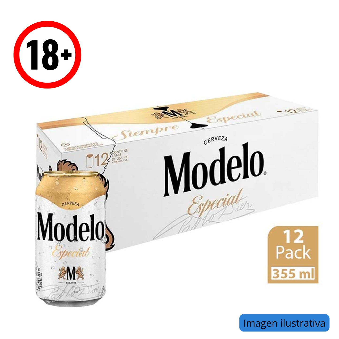 Cerveza Modelo Especial Fridge 12 Pack-355 ml