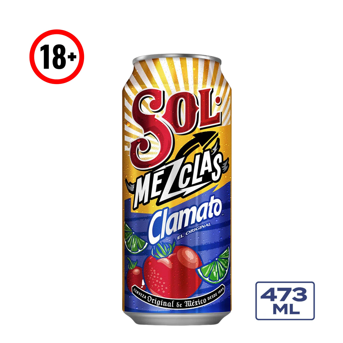 Cerveza Sol Clamato Lata 473 ml