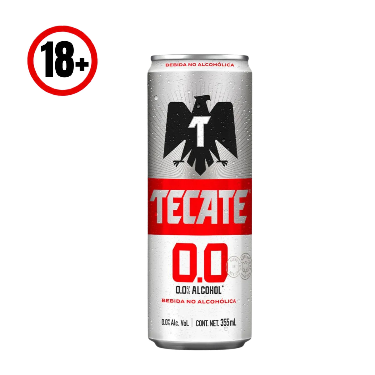 Cerveza Tecate Sin alcohol 0.0 355 ml
