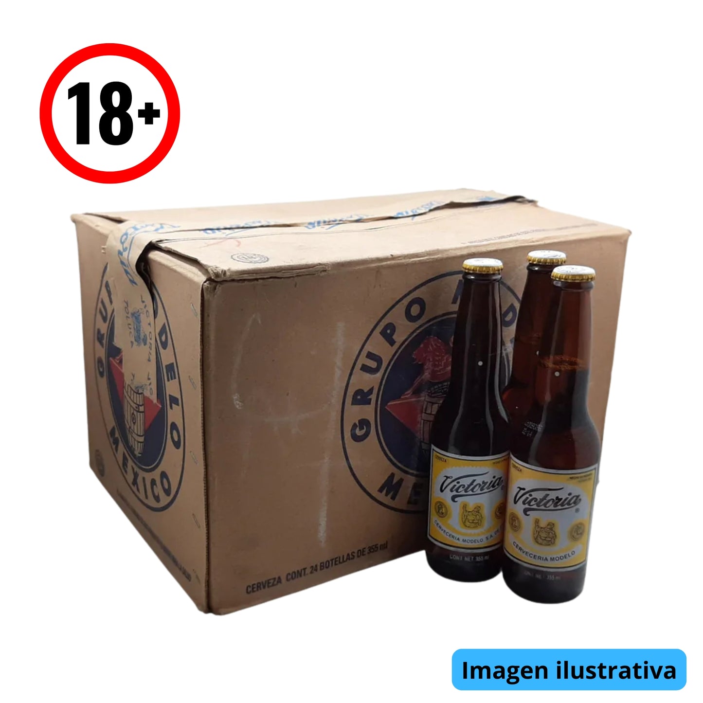 Cerveza Victoria Media 24-355 ml Carton