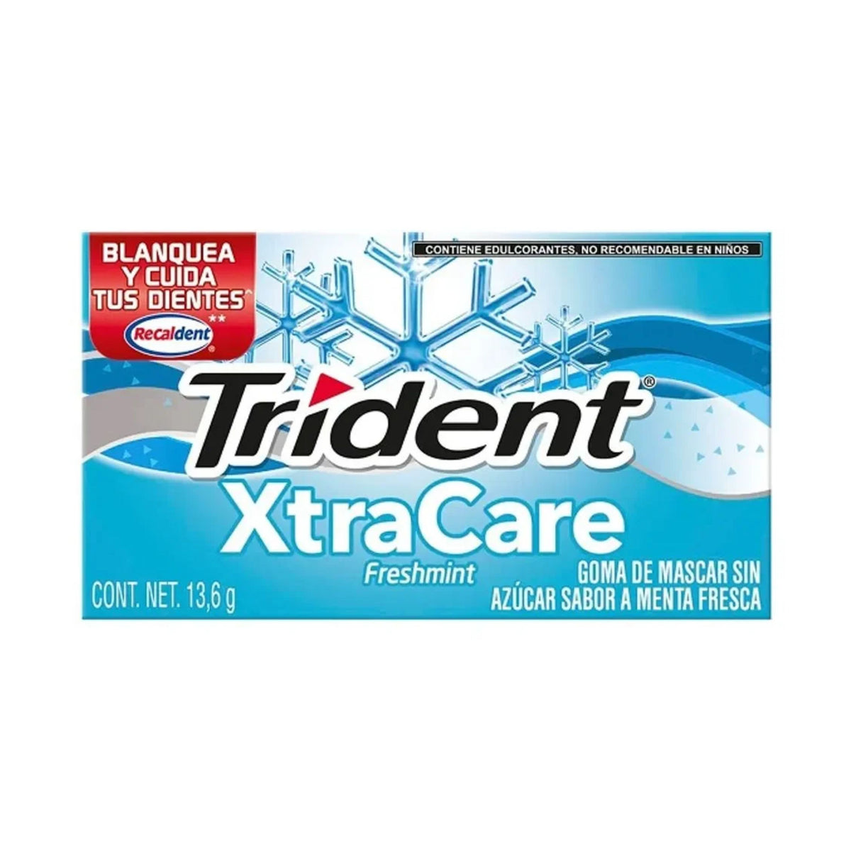 Chicle Trident XtraCare Fresh Mint 13.6 g