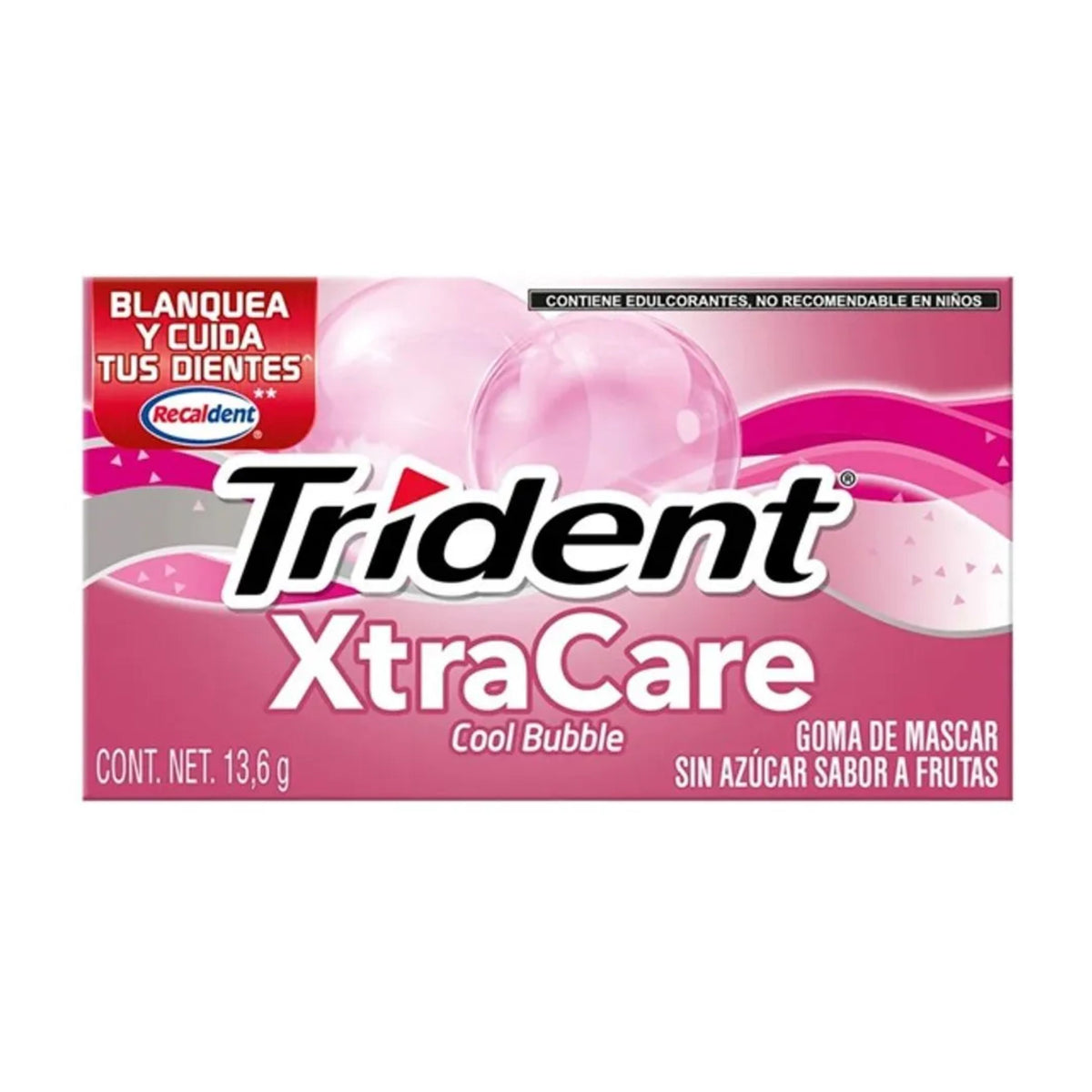 Chicle Trident Xtracare Cool Bubble 13.6 g