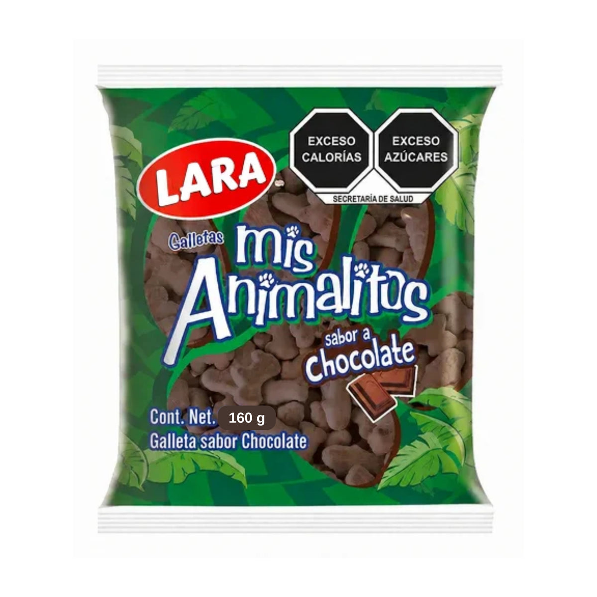 Galleta Lara Animalito Sabor a chocolate 160 g