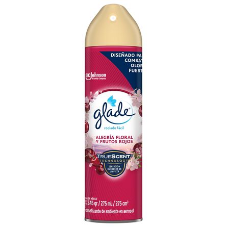 Glade Aromatizante Aerosol Alegría Floral y Frutos Rojos 275 ml