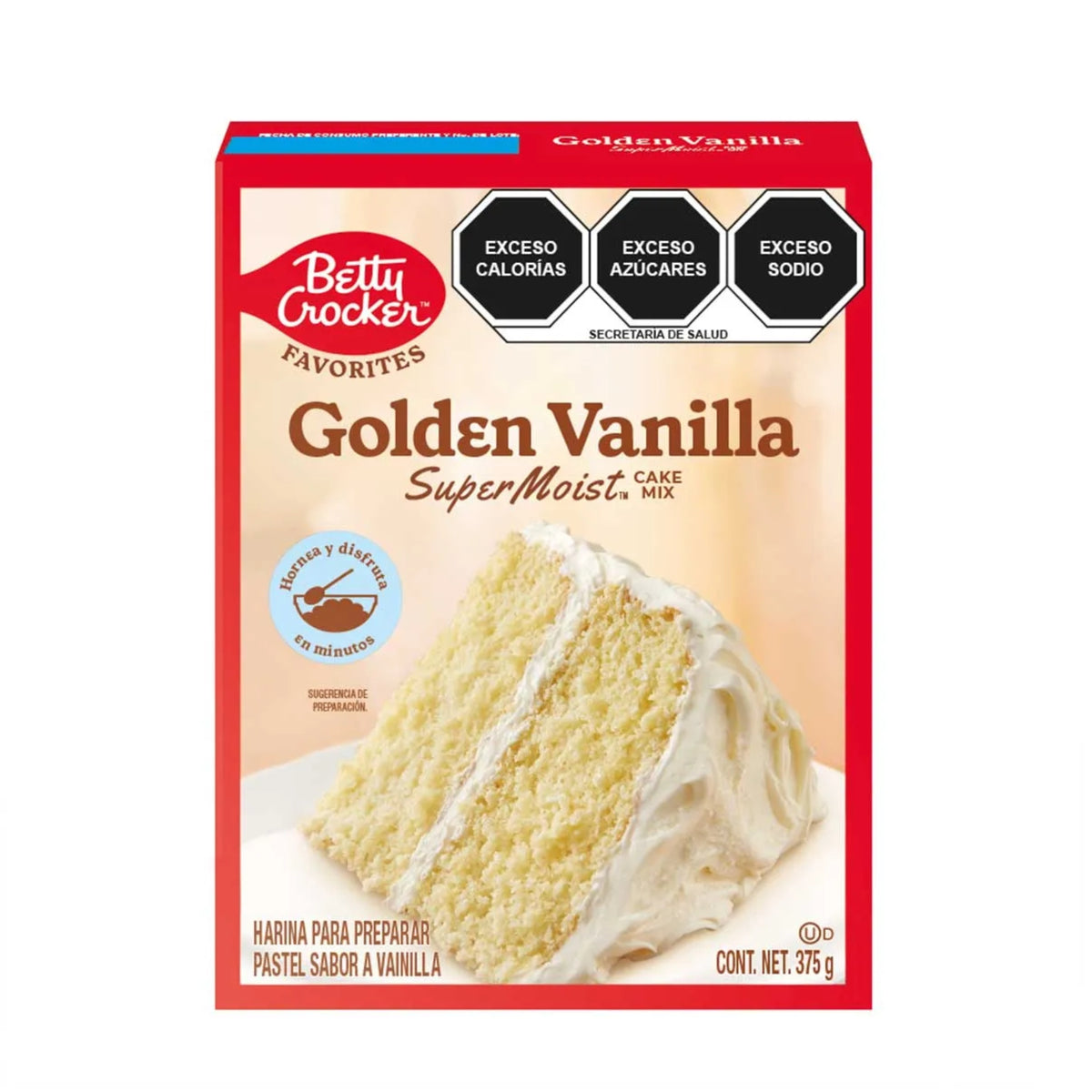 Harina Betty Crocker para Pastel de Vainilla 375 g