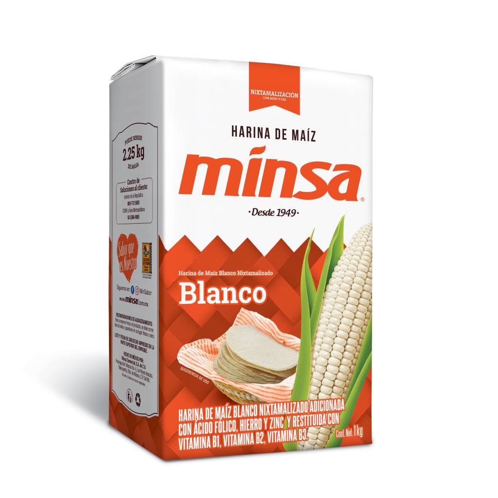 Harina Minsa Maiz Blanco 1 kg