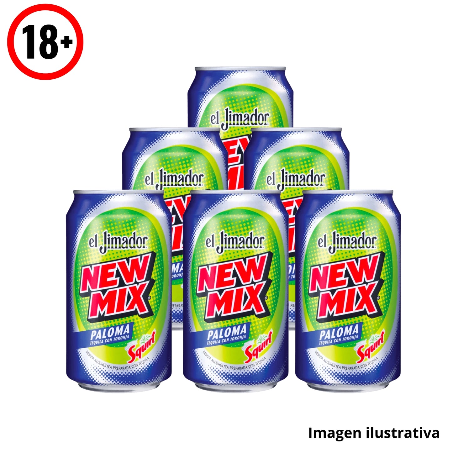 New Mix Jimador Paloma Lata 6-350 ml Six