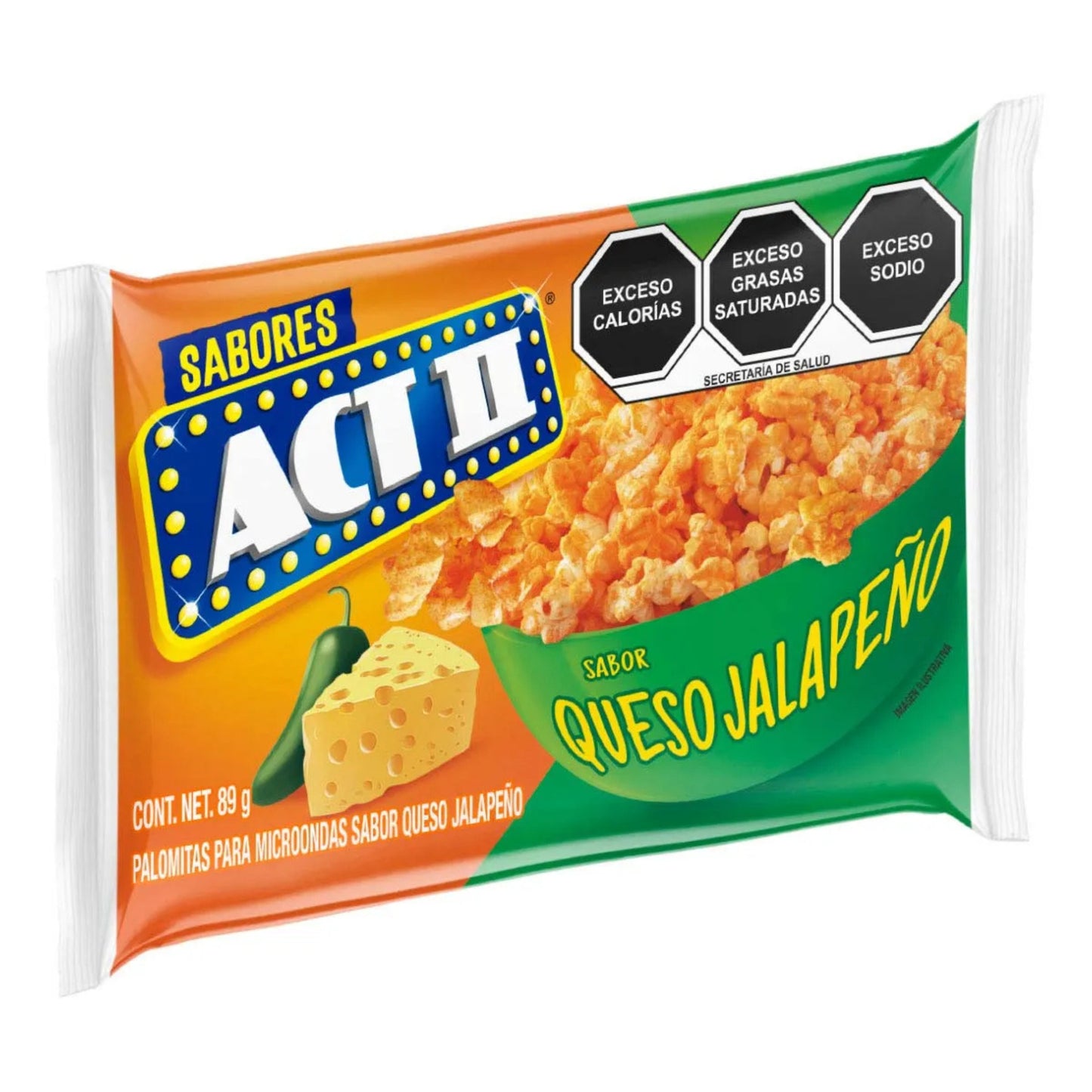 Palomitas ACT II sabor Queso Jalapeño 80 g