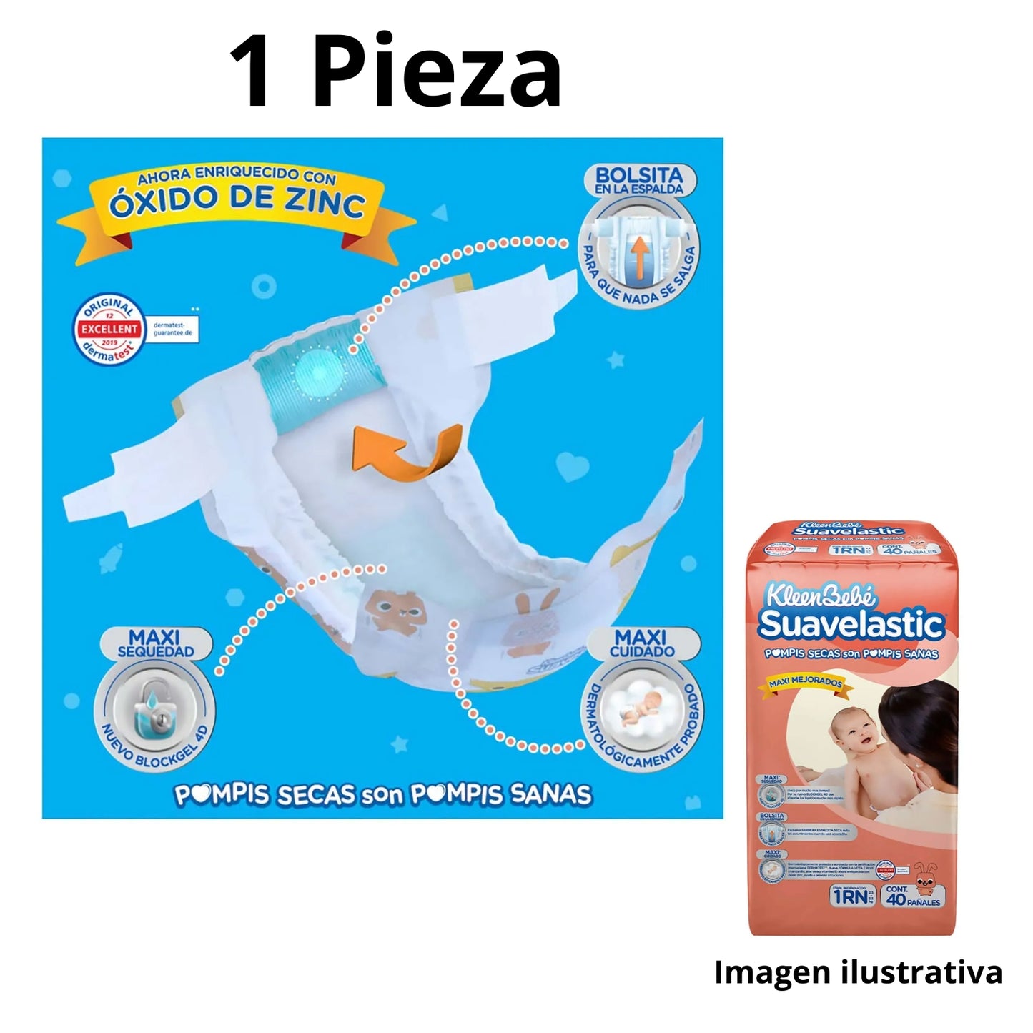 Pañal Kleenbebé Suavelastic Recien Nacido Etapa 1 Pieza