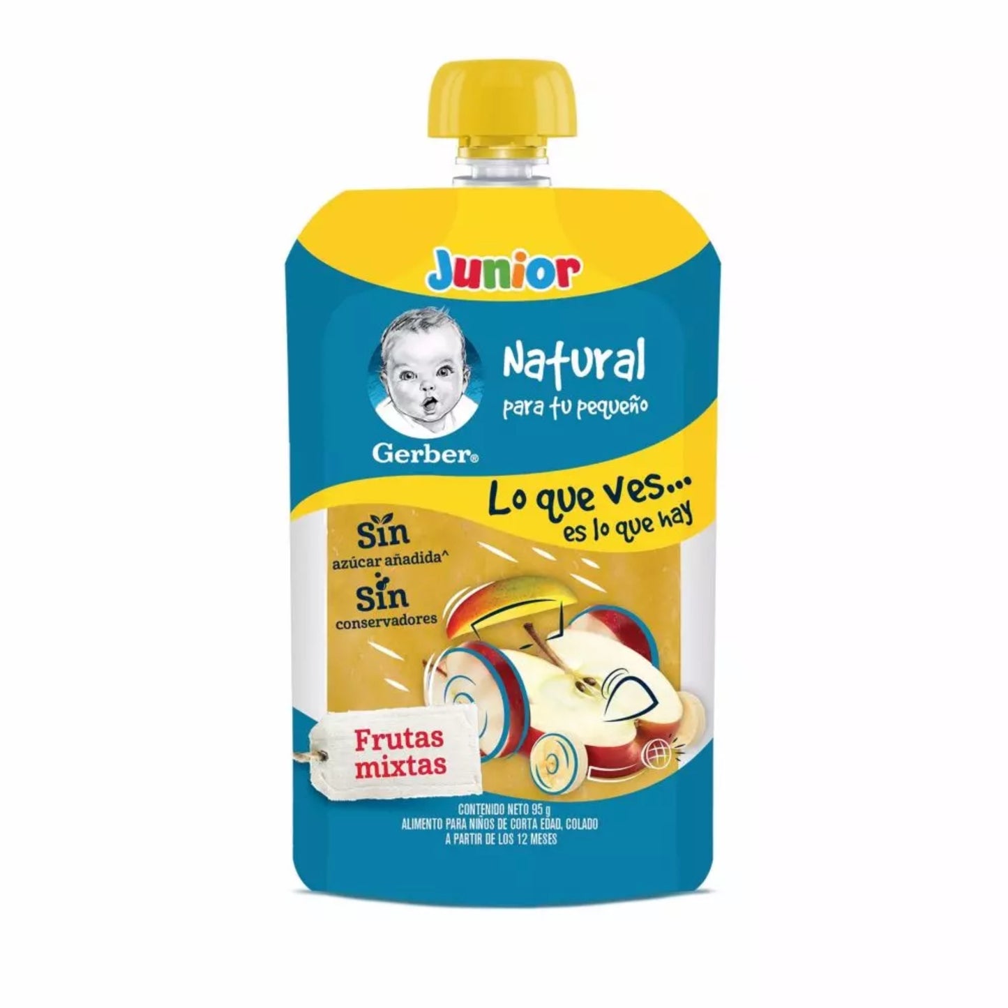 Papilla Gerber Pouch Frutas Mixtas 95 g