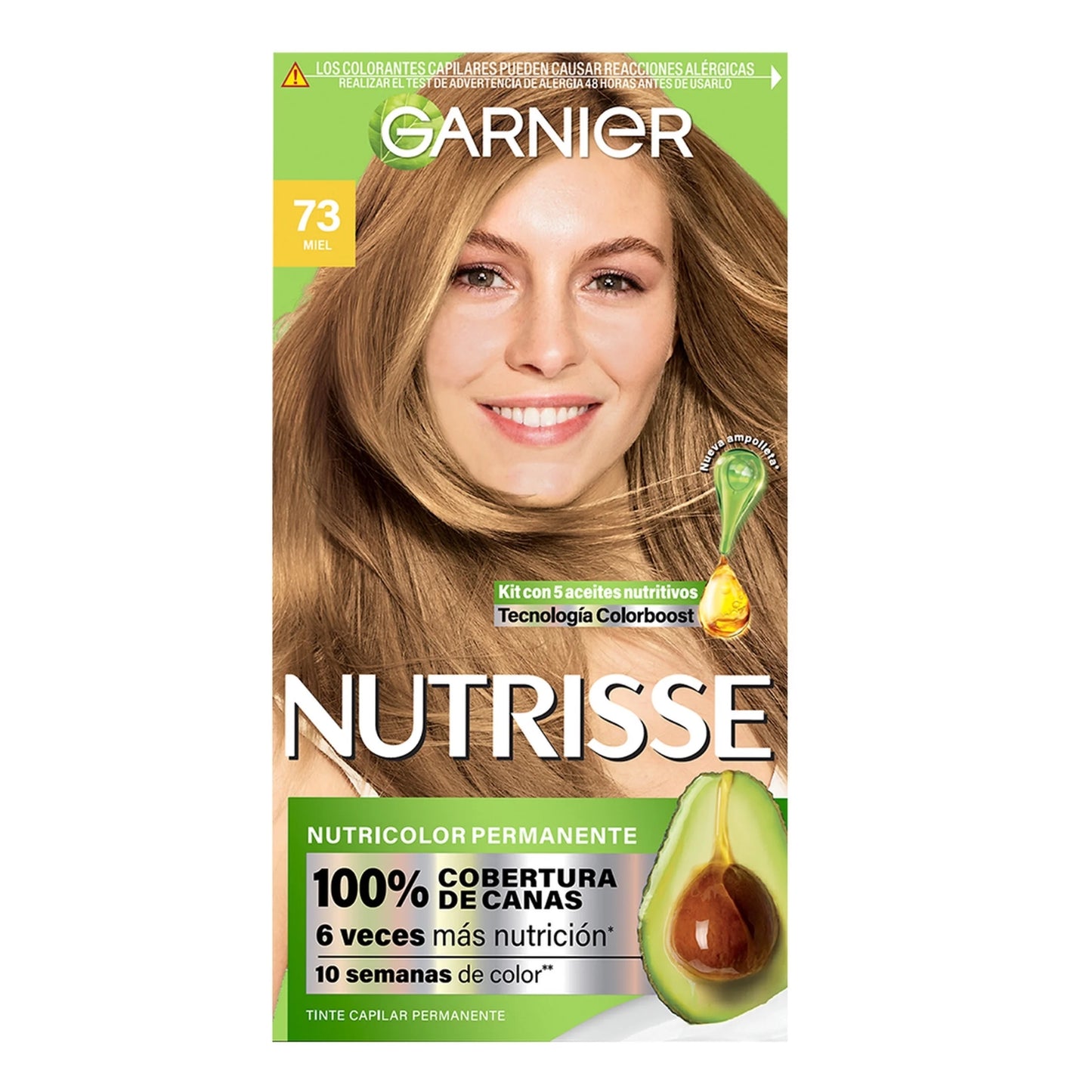 Tinte Para Cabello Garnier Nutrisse Rubio Dorado 73