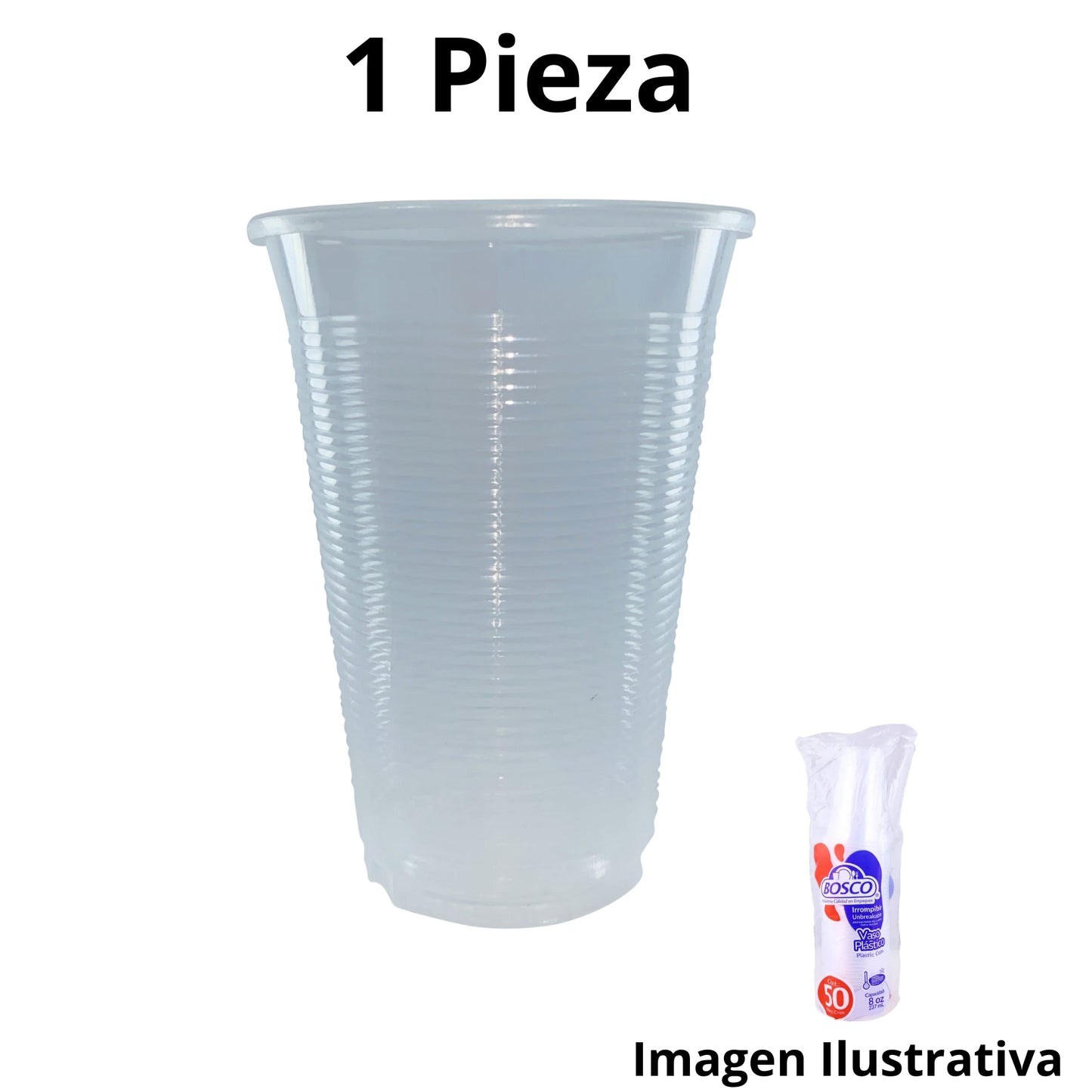 Vaso Plastico Bosco 8 Oz Pieza