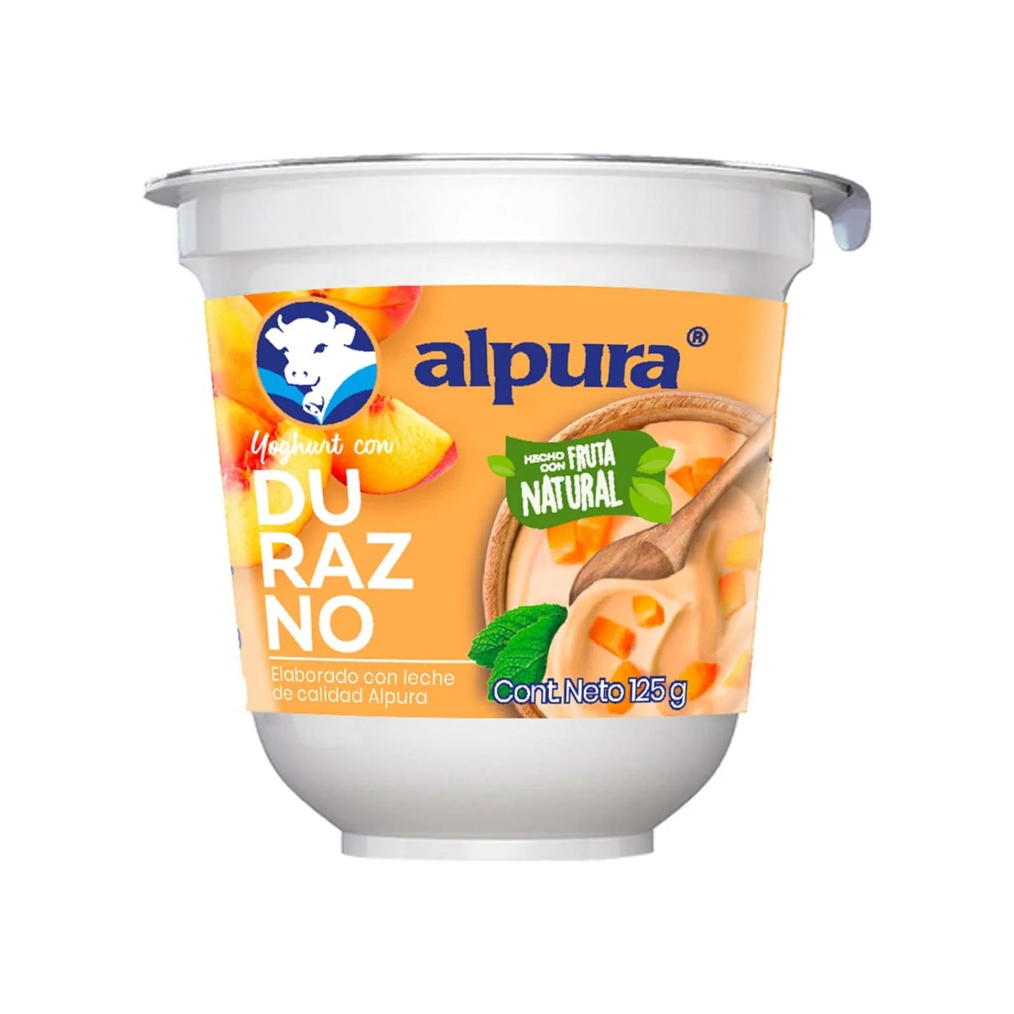Yoghurt Vasito Alpura con Durazno 125 g