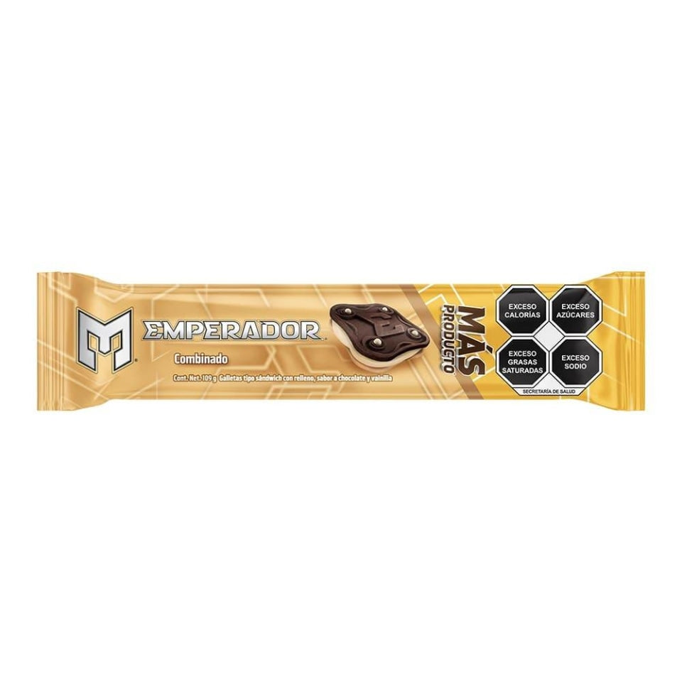 Galleta Emperador combinado Chocolate y vainilla 109 g