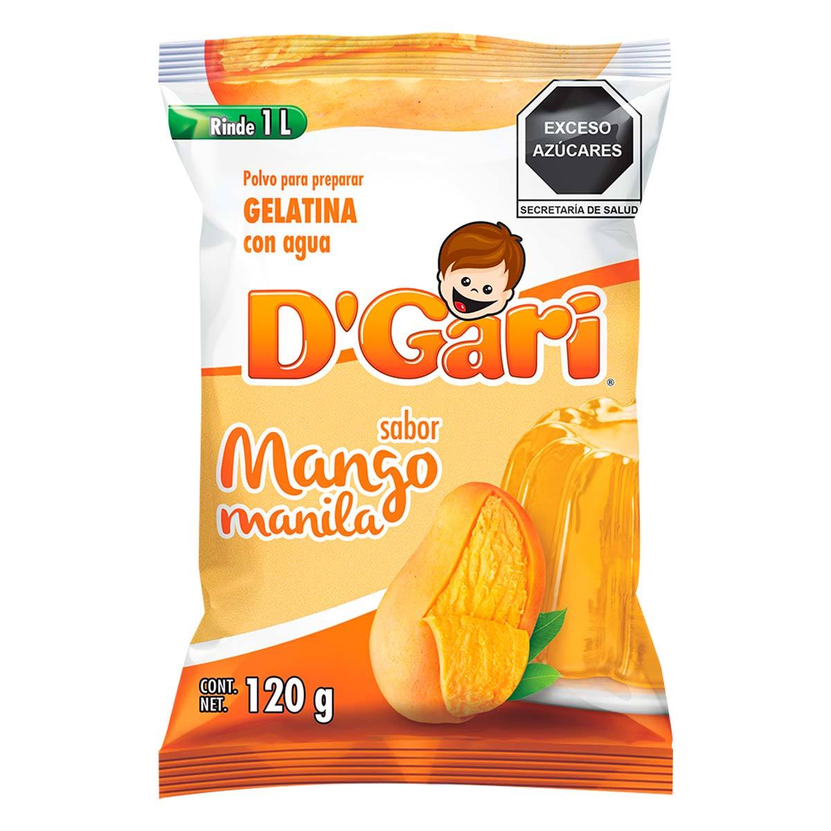 Gelatina de Agua D Gari Mango Manila 120 g