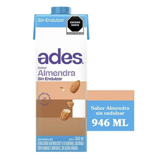 Bebida Ades Sabor Almendras Sin Endulzar 946 ml
