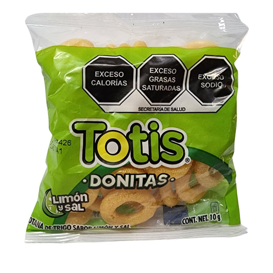 Botana Donitas Totis Limon y Sal 10 g