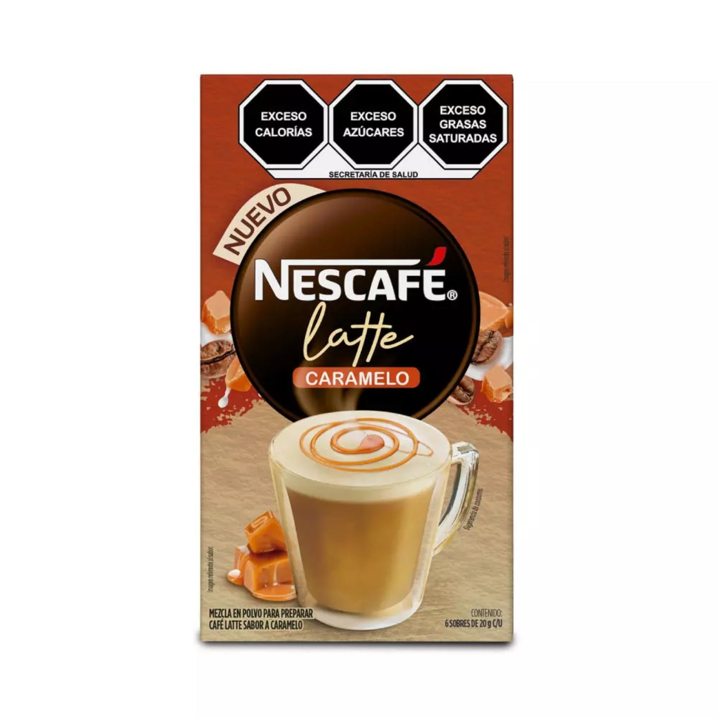 Cafe Nescafe Latte Caramelo 6-20 g Exhibidor