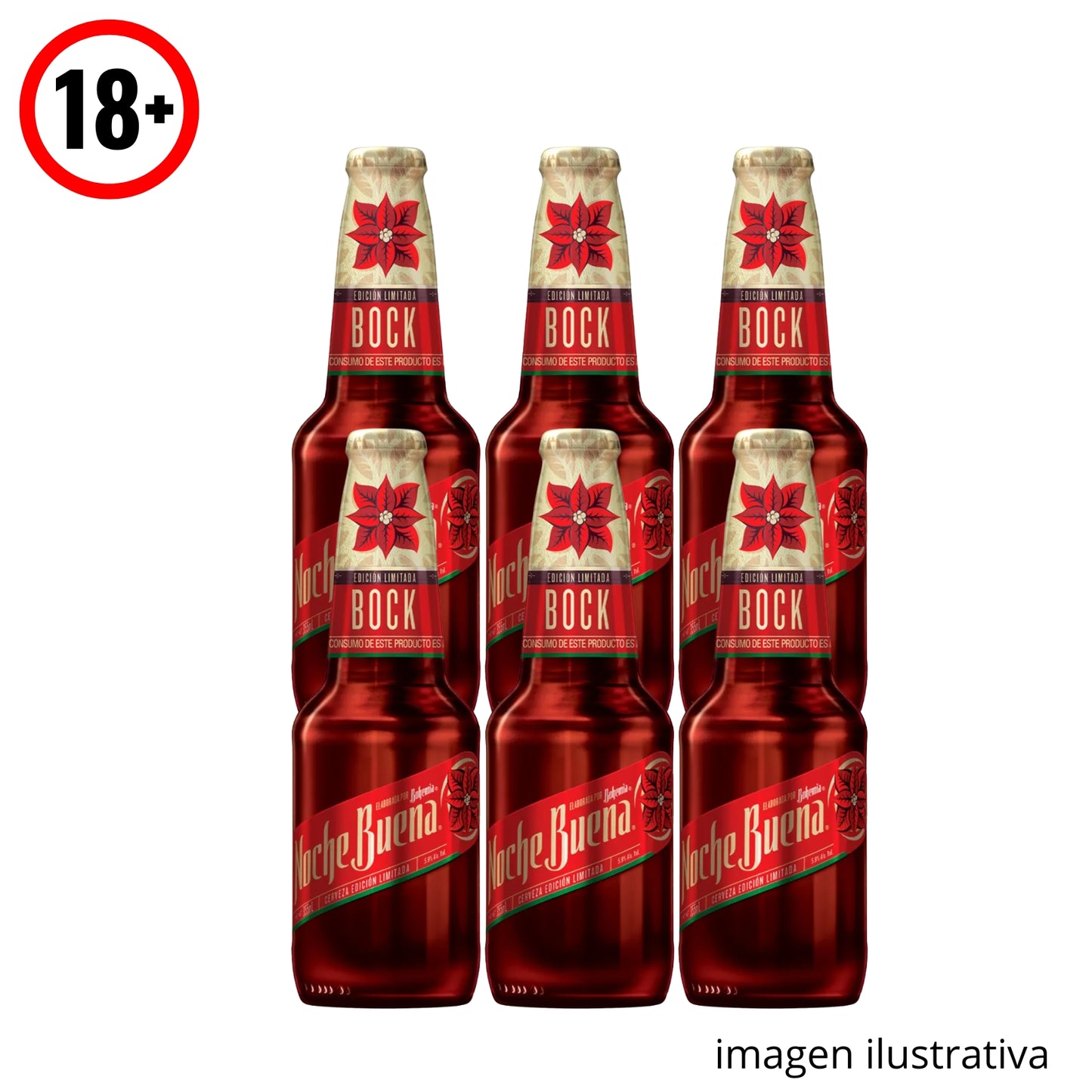 Cerveza Bohemia Noche Buena 355 ml Six
