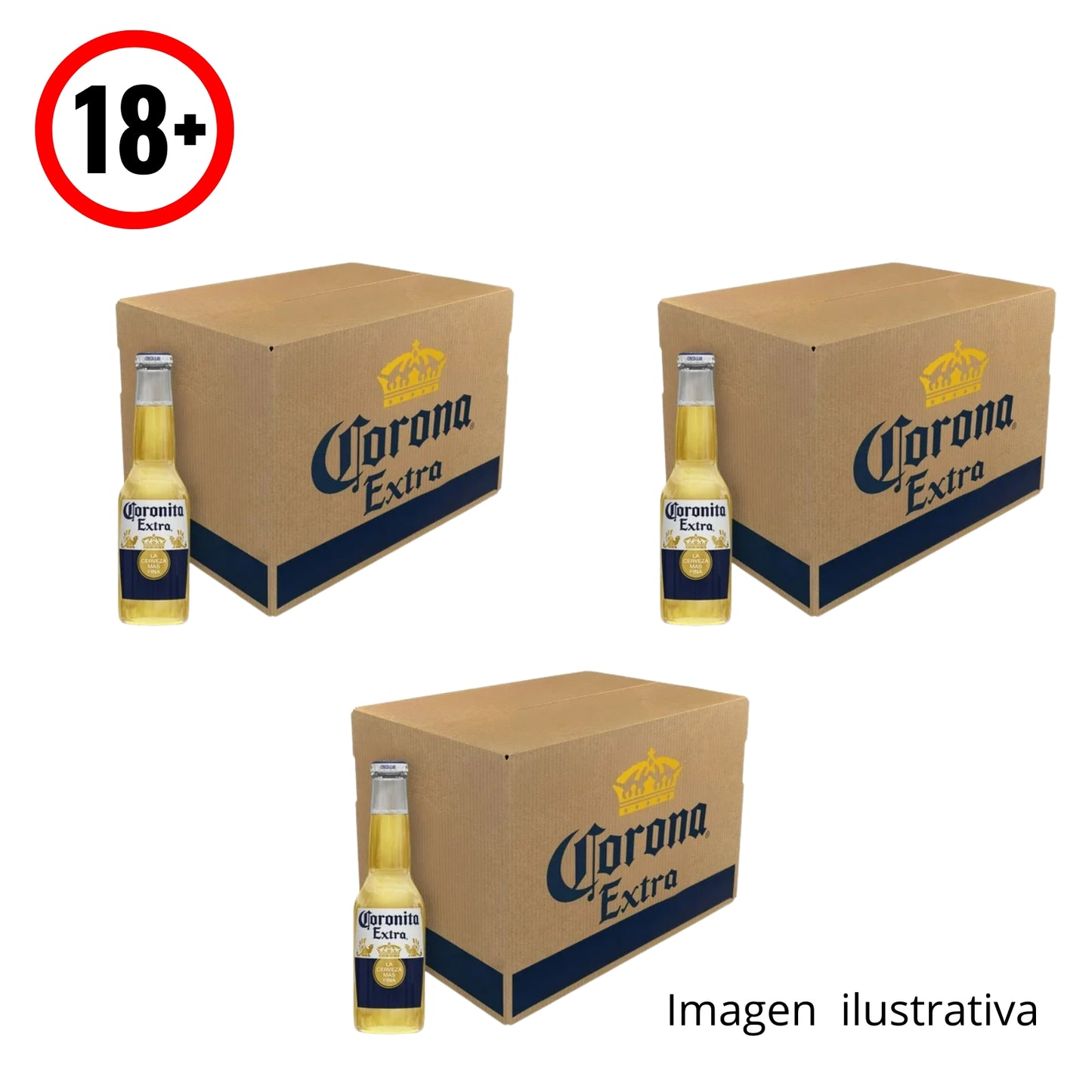 Cerveza Clara Coronita Extra (A) 24-210 ml Carton Mayoreo