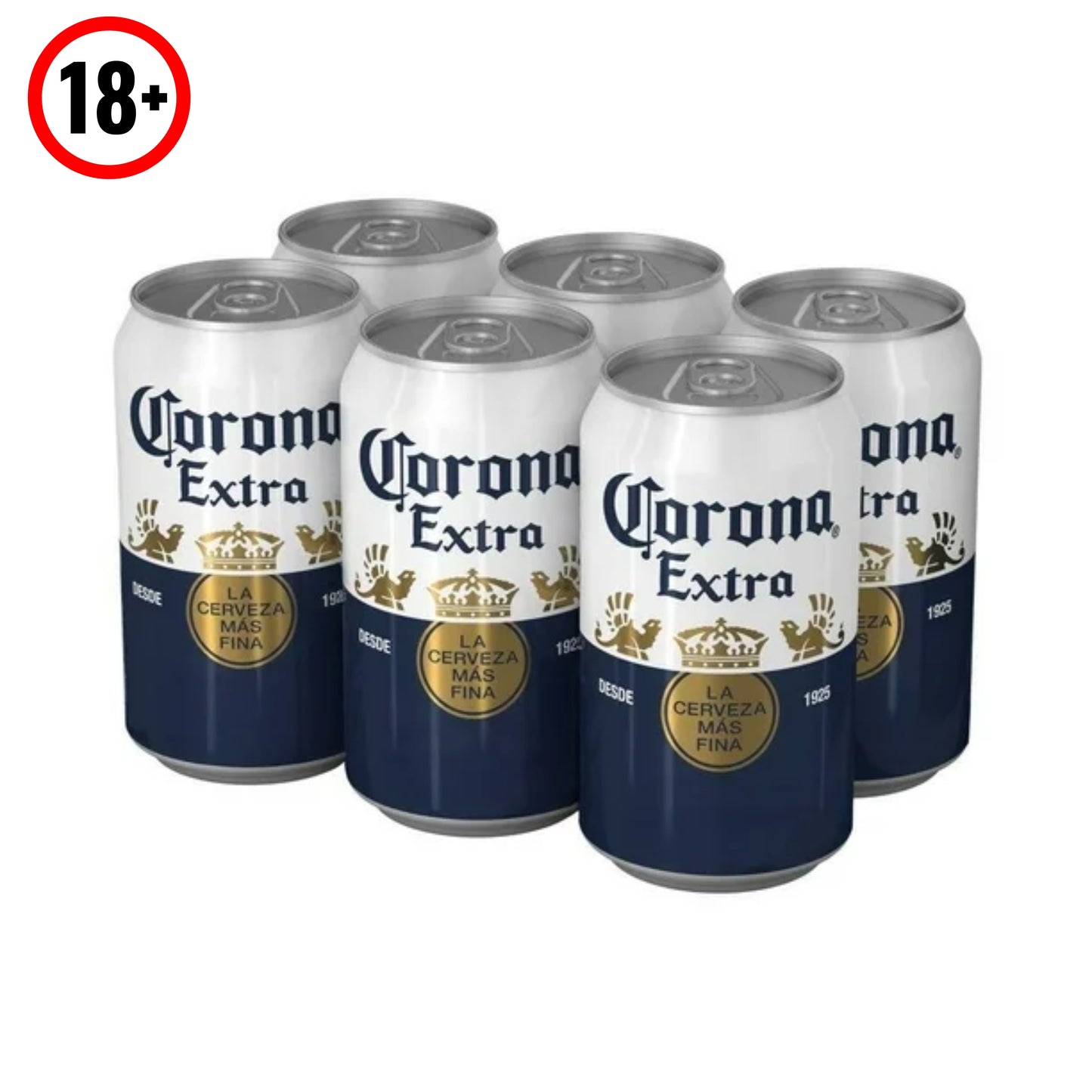 Cerveza Corona Extra Lata 355 ml Six