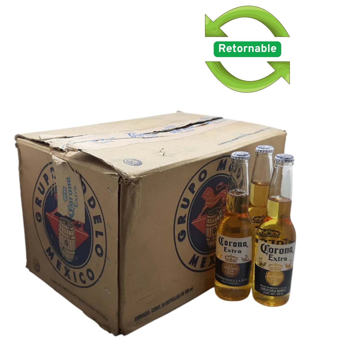 Cerveza Corona Extra Media 355 ml Carton