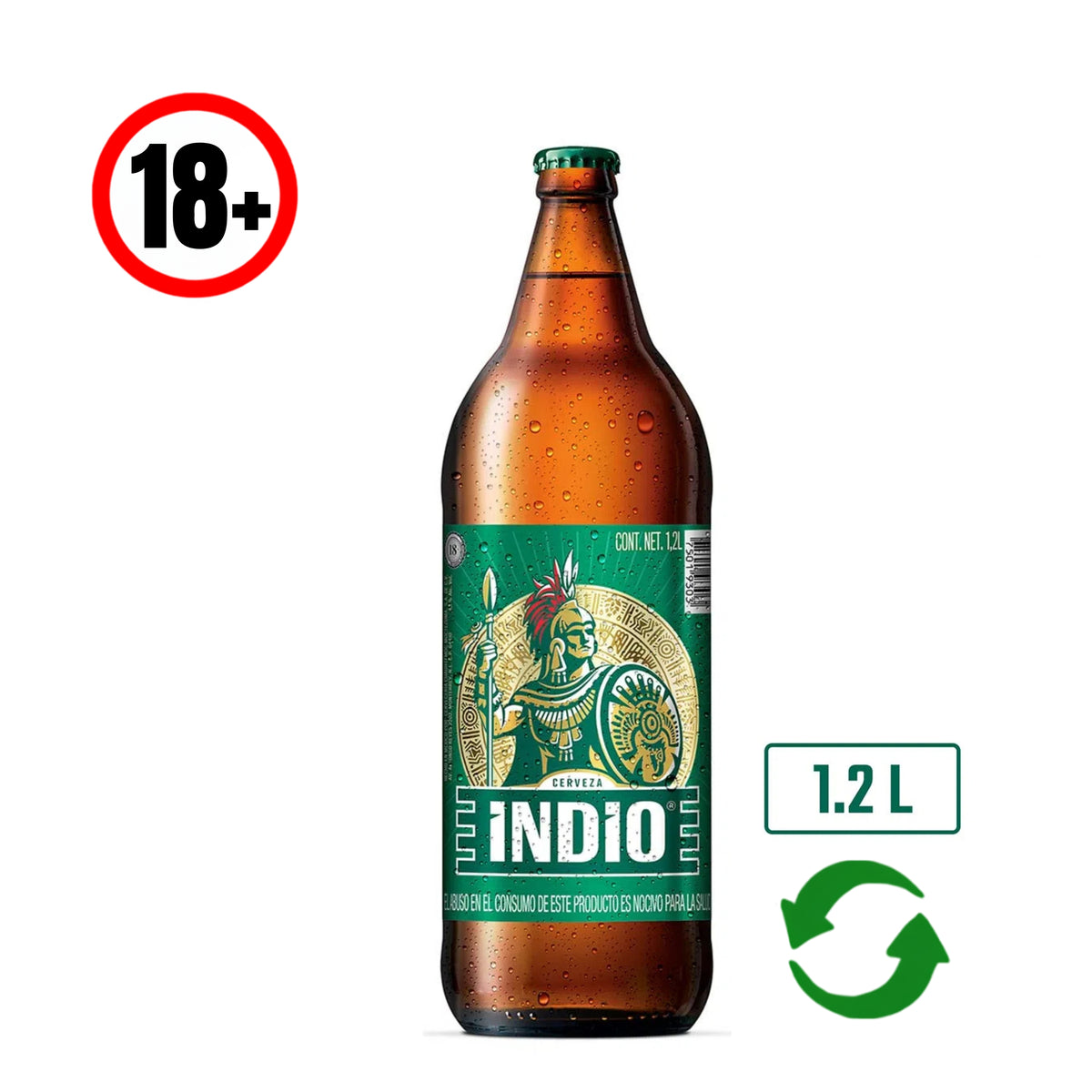 Cerveza Indio Caguama 1.2 lt