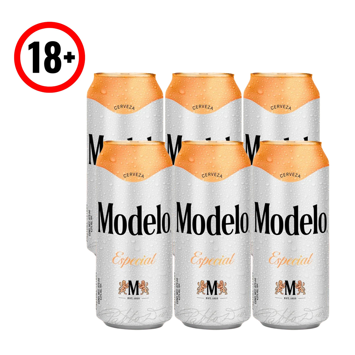 Cerveza Modelo Especial Lata 6-473 ml Six