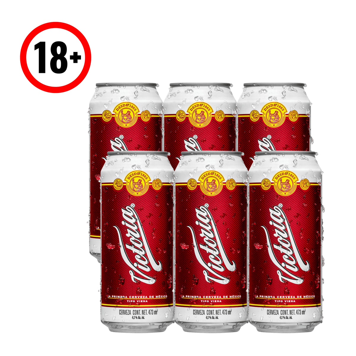 Cerveza Victoria Lata 6-473 ml Six