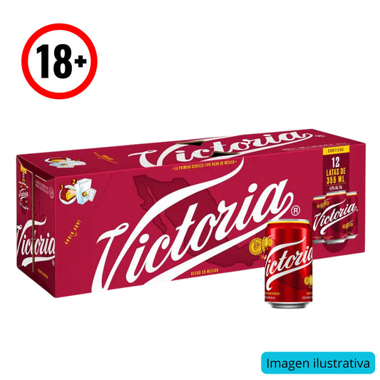 Cerveza Victoria Lata Fridge 12 Pack-355 ml