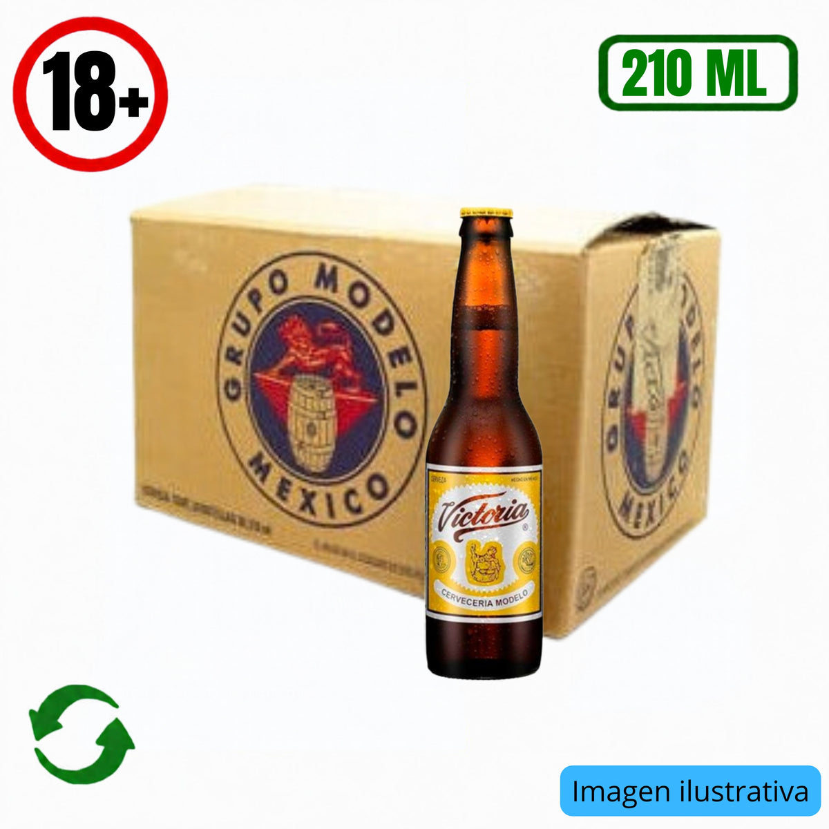 Cerveza Victoria Retornable 24-210 ml Carton