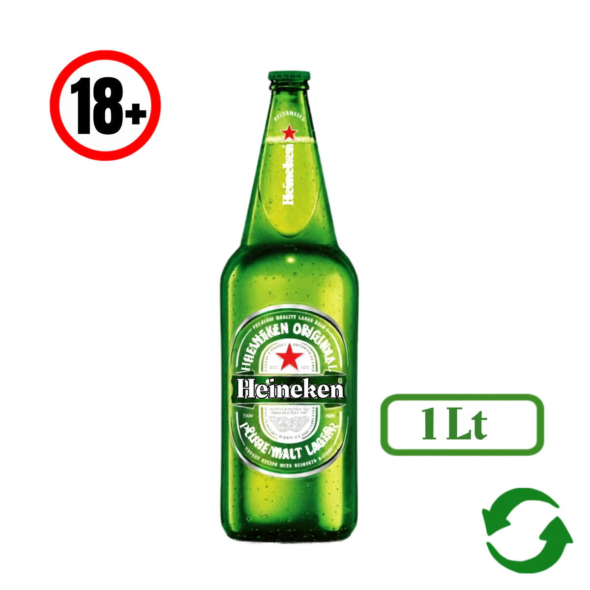Cerveza Heineken Caguama 1 lt