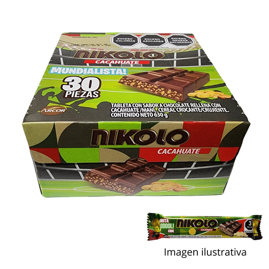 Chocolate Nikolo Mundialista 30-21g-630g