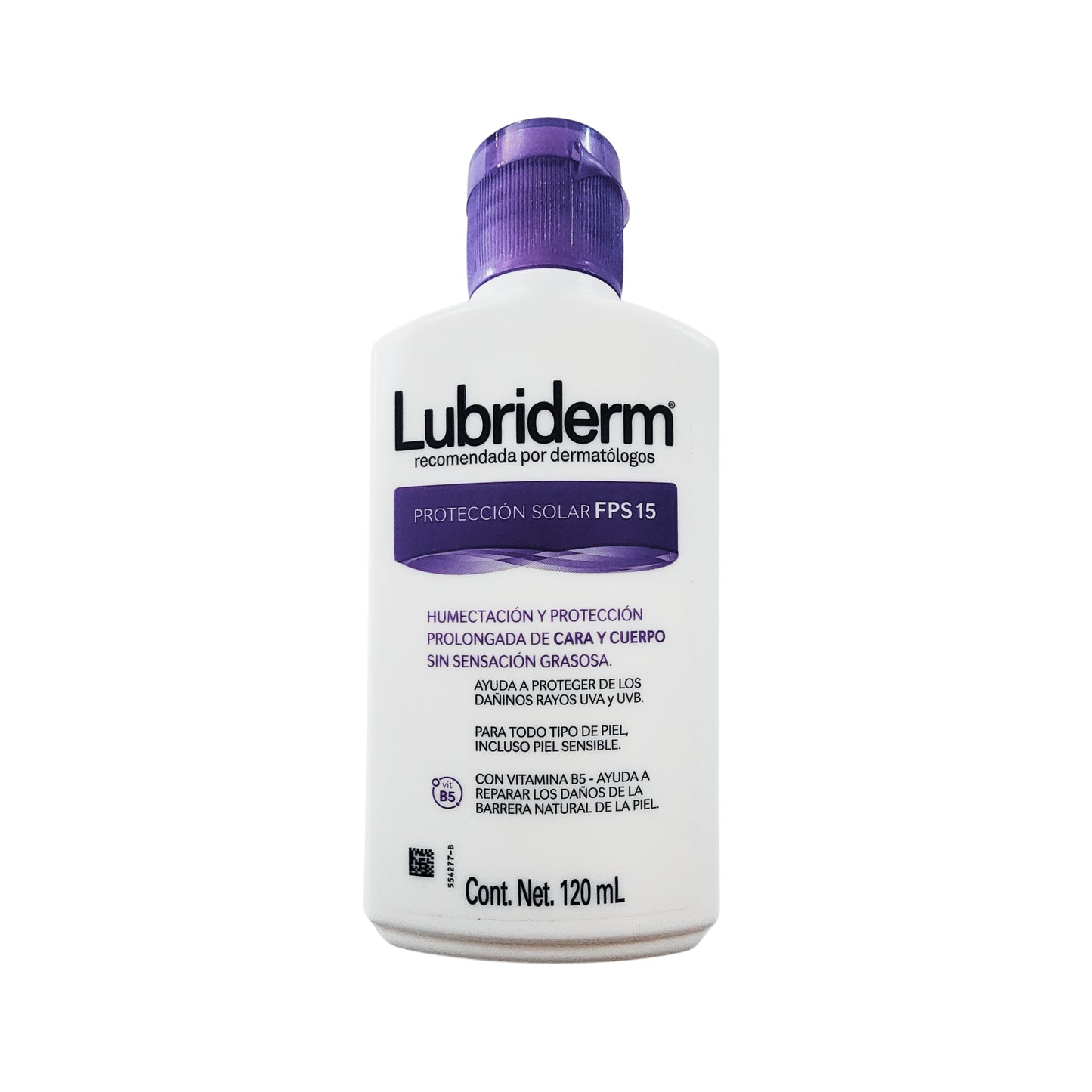Crema Lubriderm Proteccion Solar FPS 15 120 ml