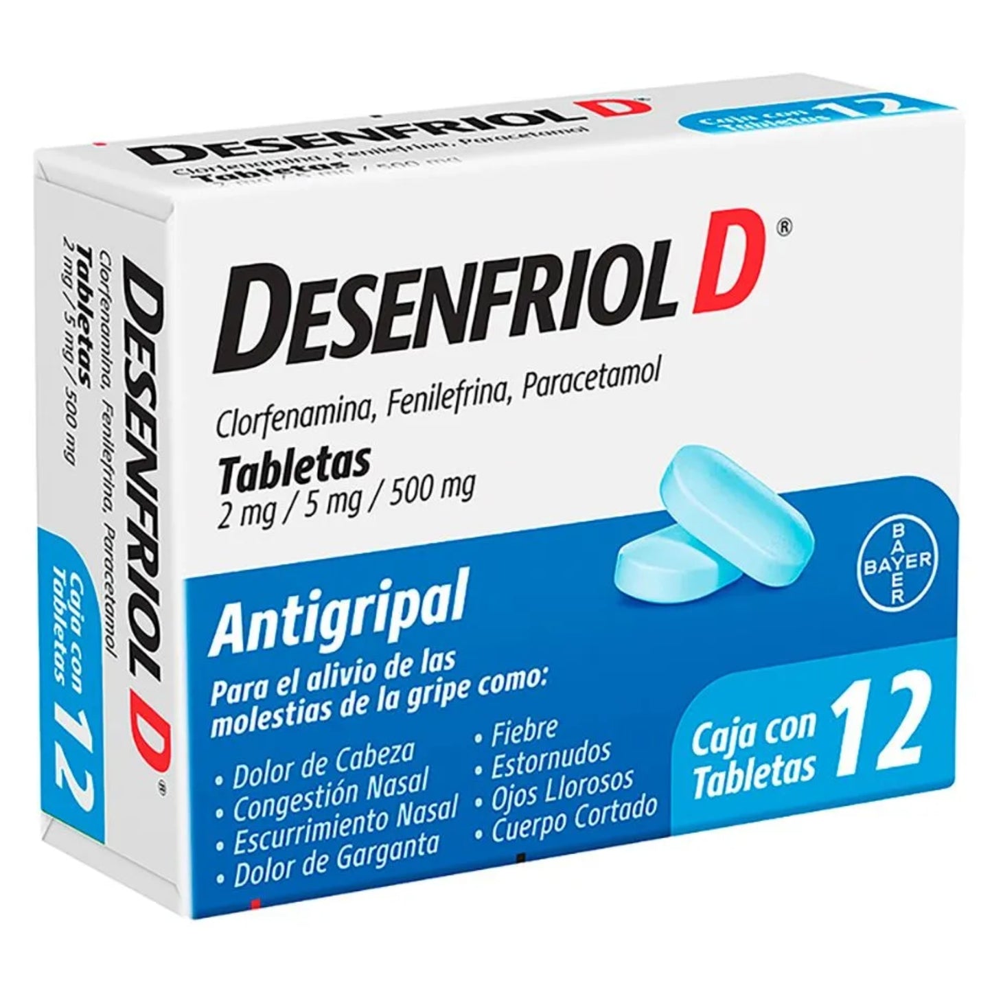 Desenfriol D 12 Tab-500 mg Caja