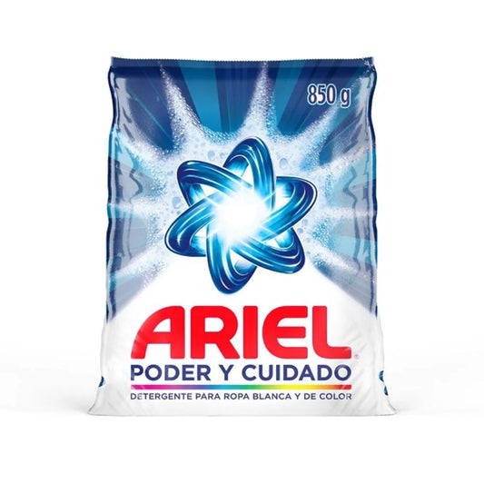 Detergente Ariel Poder y Cuidado 850 ml