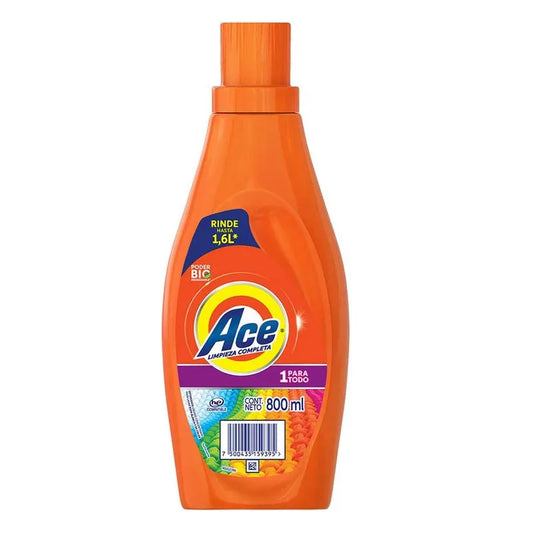 Detergente Liquido Ace Uno Para Todo 800 ml