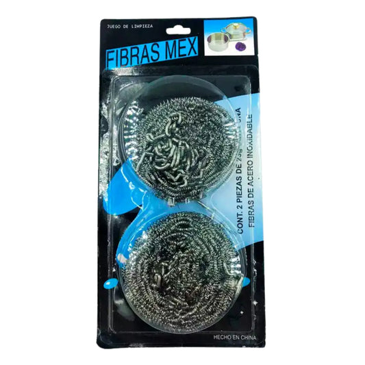 Fibra Espiral de Acero Inoxidable 2 Piezas