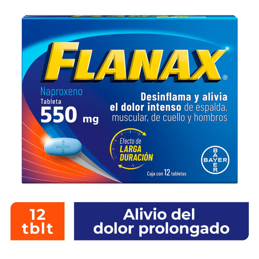 Flanax 12 Tab-550 mg Caja