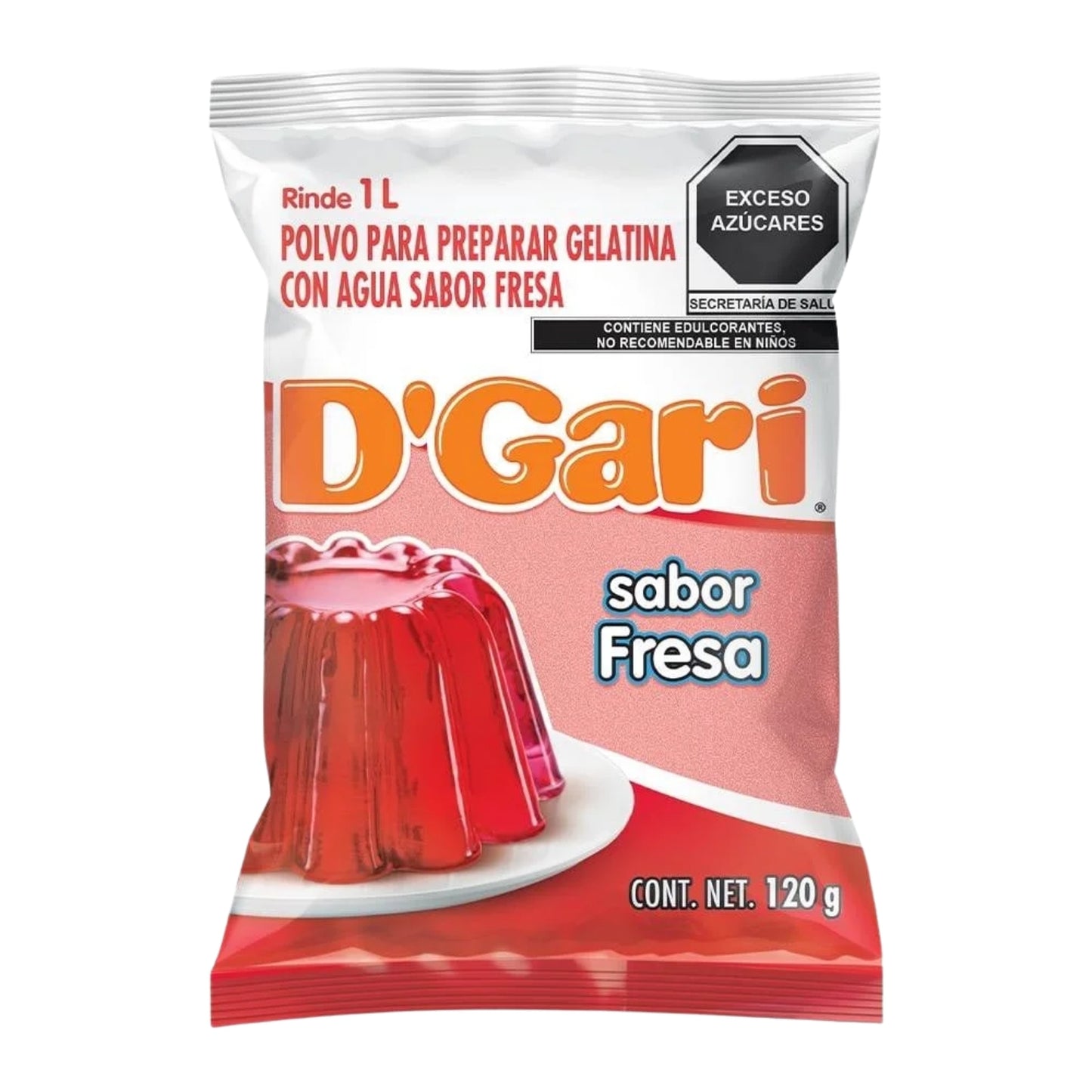Gelatina de Agua D Gari Fresa 120 g