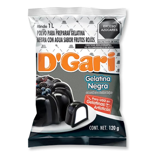 Gelatina de Agua D Gari Negra Frutos Rojos 120 g