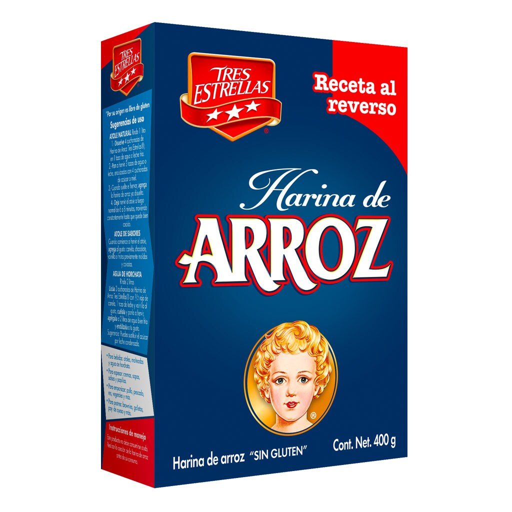 Harina de Arroz Tres Estrellas 400 g