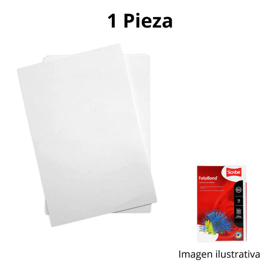 Hoja Blanca Fotobond 95% Tamaño Oficio 1 Pieza