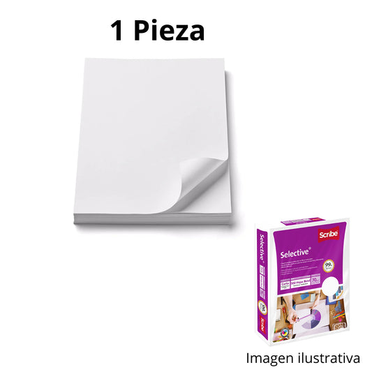 Hoja Blanca Scribe Selective 99% Tamaño Carta 1 Pieza