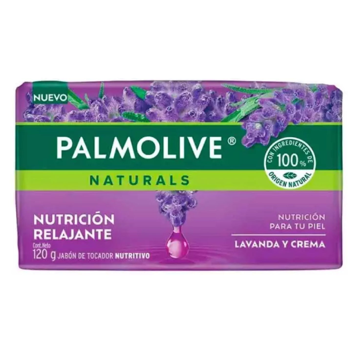 Jabon Pallmolive Naturals Lavanda y Crema 120 g
