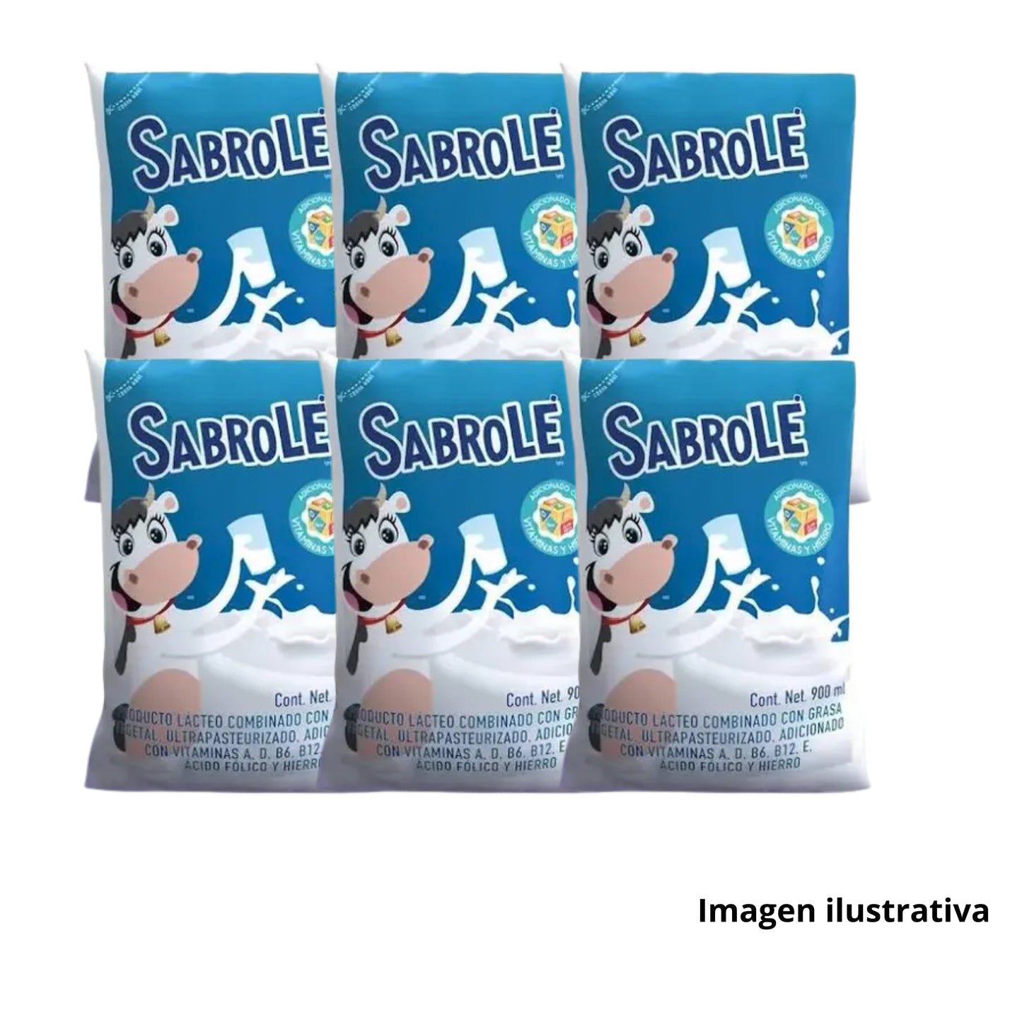 Leche Sabrole 6-900 ml Paquete