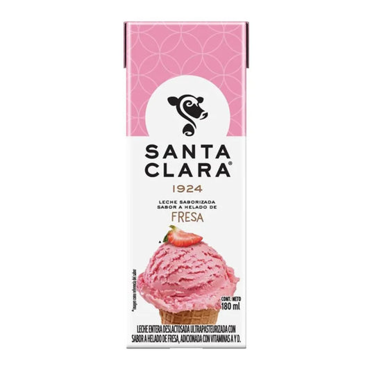 Leche Santa Clara Sabor Helado de Fresa 180 ml